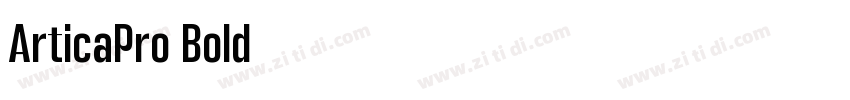 ArticaPro Bold字体转换